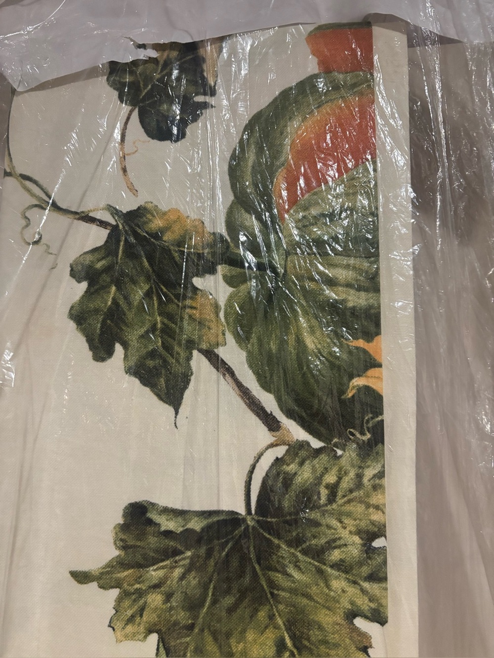 Williams Sonoma autumn harvest dining table tablecloth dry cleaned 70x108